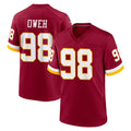 Punc W.Commanders #98 Odafe Oweh Player Burgundy Game Home Stitched Jerseys