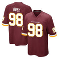Punc W.Commanders #98 Odafe Oweh Player Burgundy Team Color Home Game Stitched Jerseys