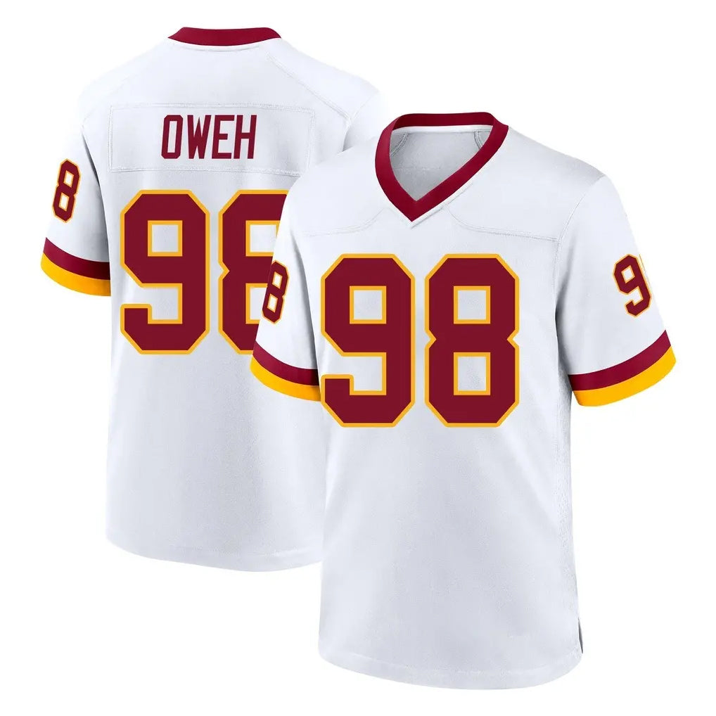 Punc W.Commanders #98 Odafe Oweh Player White Home Game Stitched Jerseys