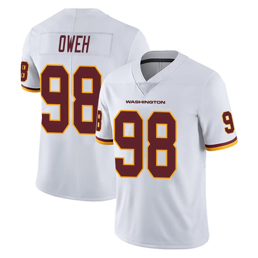 Punc W.Commanders #98 Odafe Oweh Player White Limited Vapor Untouchable Home Game Stitched Jerseys