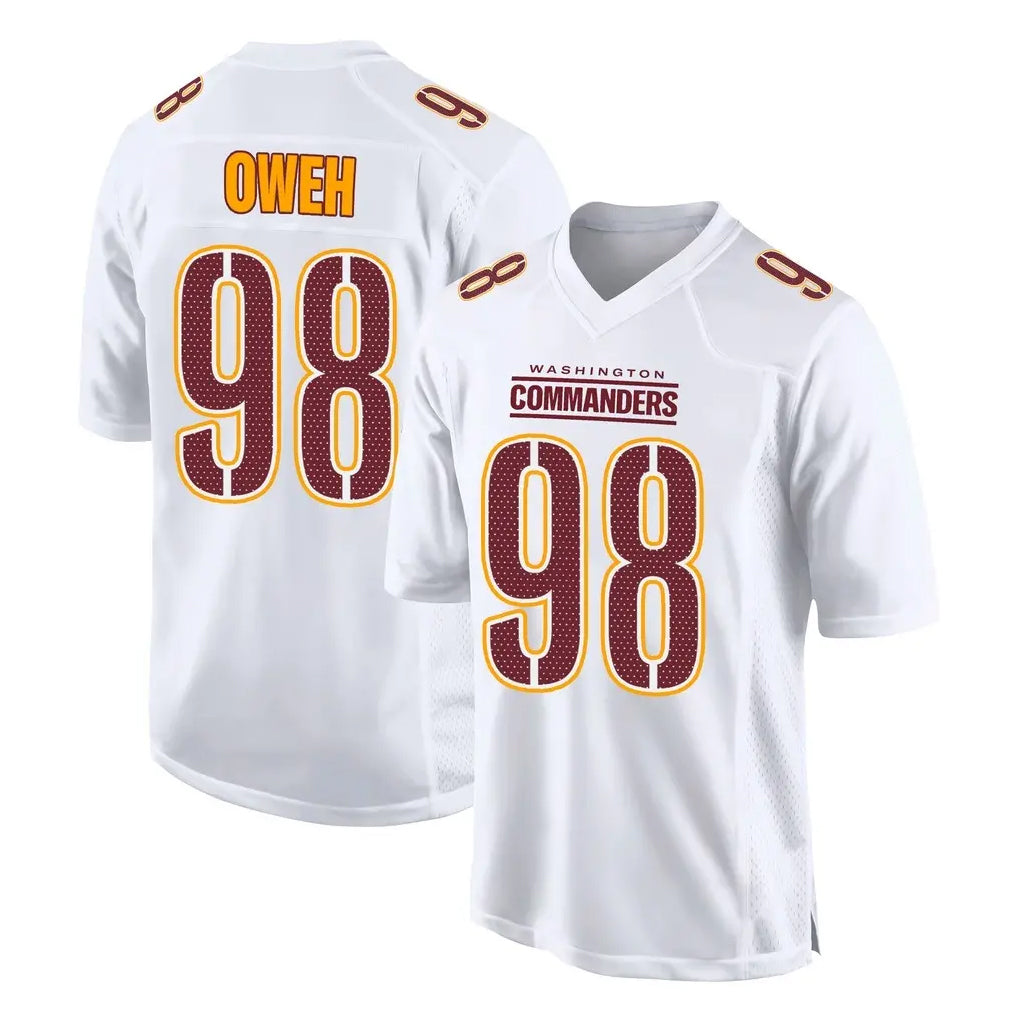 Punc W.Commanders #98 Odafe Oweh Player White Tundra Fashion Home Game Stitched Jerseys