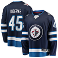 Punc W.Jets #45 Cole Koepke Navy Home Breakaway Jerseys