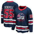 Punc W.Jets #55 Mark Scheifele Navy Breakaway Jerseys