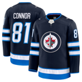 Punc W.Jets #81 Kyle Connor Navy Home Premium Jerseys