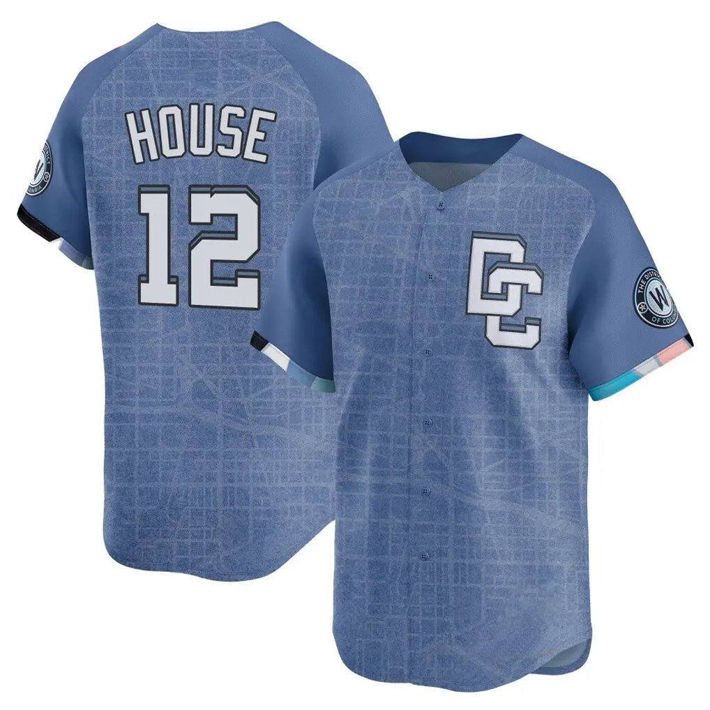 Punc W.Nationals #12 Brady House Player Blue Limited City Connect Stitched Jerseys