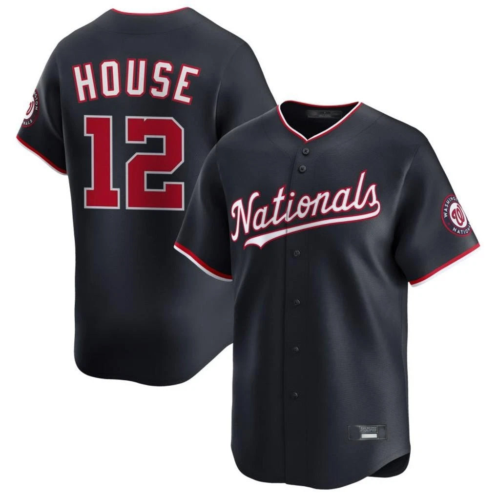 Punc W.Nationals #12 Brady House Player Navy Alternate Limited Game Stitched Jerseys