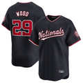 Punc W.Nationals #29 James Wood Player Navy Limited Stitched Jerseys