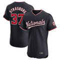 Punc W.Nationals #37 Stephen Strasburg Player Navy Elite Stitched Jerseys