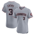 Punc W.Nationals #3 Dylan Crews Player Gray City Connect Elite Alternate Stitched Jerseys