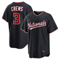 Punc W.Nationals #3 Dylan Crews Player Navy Game Stitched Jerseys