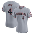 Punc W.Nationals #4 Daylen Lile Player Gray Alternate Elite Stitched Jerseys