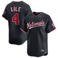 Punc W.Nationals #4 Daylen Lile Player Navy Alternate Limited Replica Stitched Jerseys