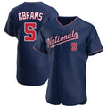 Punc W.Nationals #5 CJ Abrams Player Navy Alternate Elite Stitched Jerseys