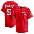 Punc W.Nationals #5 CJ Abrams Player Red Limited Stitched Jerseys