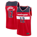Punc W.Wizards #12 Tre Johnson III Red Fast Break Replica Jerseys - Icon Edition