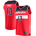 Punc W.Wizards #13 Jordan Poole Red Fast Break Player Jerseys - Icon Edition