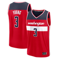 Punc W.Wizards #3 Trae Young Red Fast Break Jerseys - Icon Edition