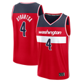 Punc W.Wizards #4 AJ Dybantsa Red 2026 Draft First Round Pick Fast Break Jersey s- Icon Edition