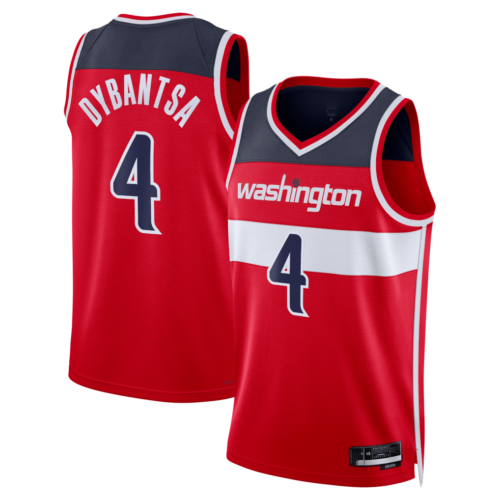 Punc W.Wizards #4 AJ Dybantsa Red 2026 Draft Swingman Jerseys - Icon Edition
