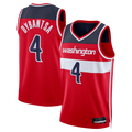 Punc W.Wizards #4 AJ Dybantsa Red 2026 Draft Swingman Jerseys - Icon Edition