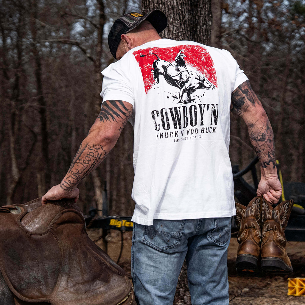 Crovyie cheap jerseys Ordering Cowboy'n Knuck If You Buck Rodeo Men's T-Shirt