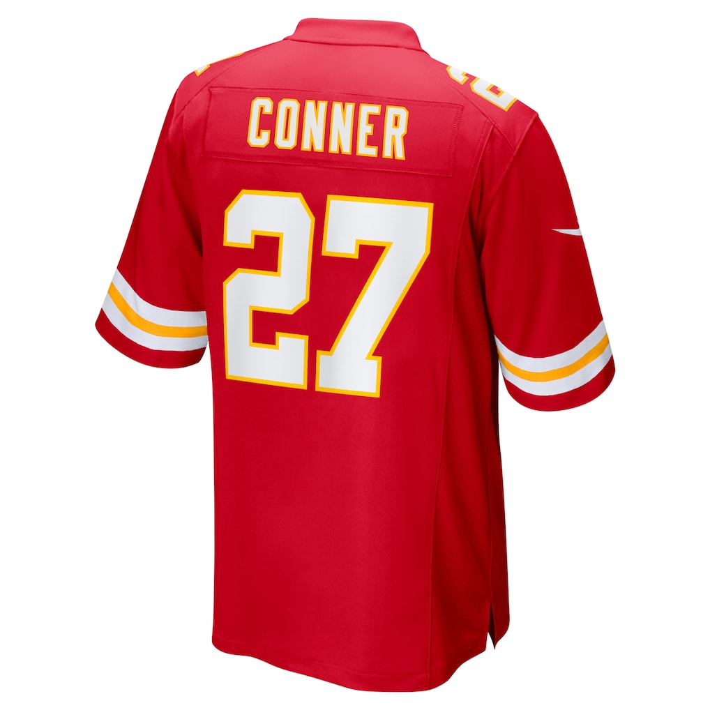 Punc KC.Chiefs #27 Chamarri Conner Red Game Jersey