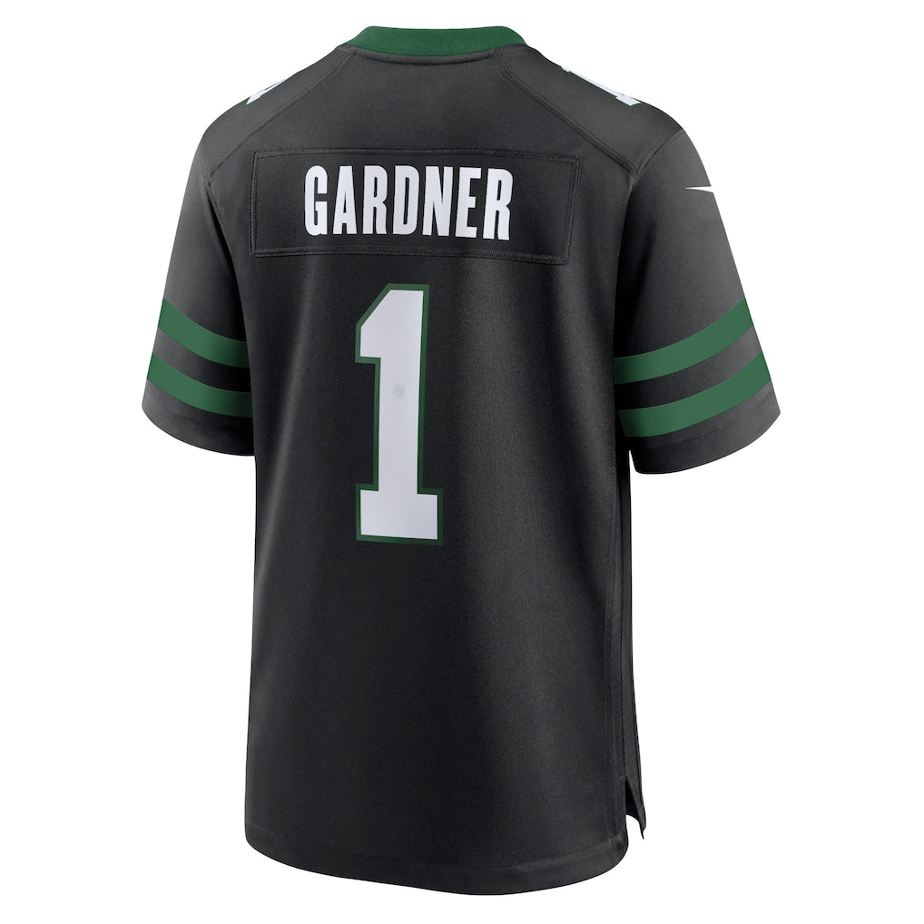 Punc NY.Jets #1 Ahmad Sauce Gardner Legacy Black Alternate Game Jersey