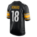 Punc P.Steelers #18 Will Howard Black Team Game Jersey
