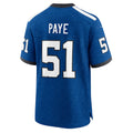 Punc IN.Colts #51 Kwity Paye Blue Alternate Game Jersey