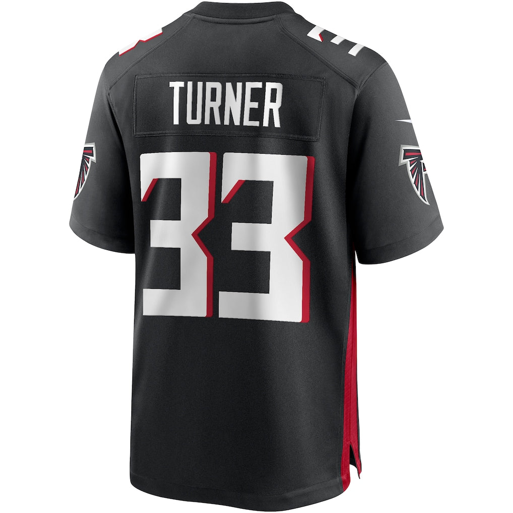 Punc A.Falcons #33 Michael Turner Black Game Retired Player Jersey