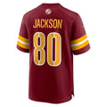 Punc W.Commanders #80 Tyree Jackson Burgundy Team Game Jersey
