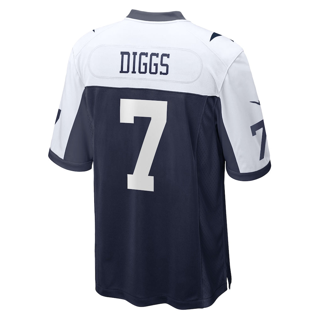 Punc D.Cowboys #7 Trevon Diggs Navy Alternate Game Team Jersey
