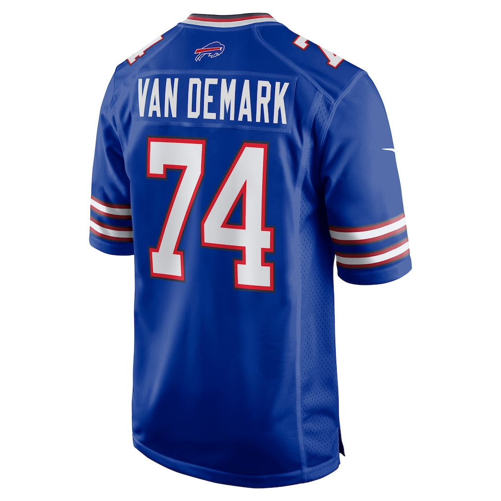Punc B.Bills #74 Ryan Van Demark Royal Game Player Jersey