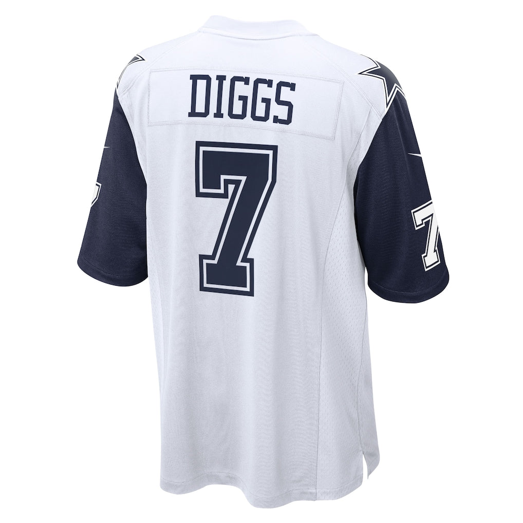 Punc D.Cowboys #7 Trevon Diggs White Alternate Game Team Jersey