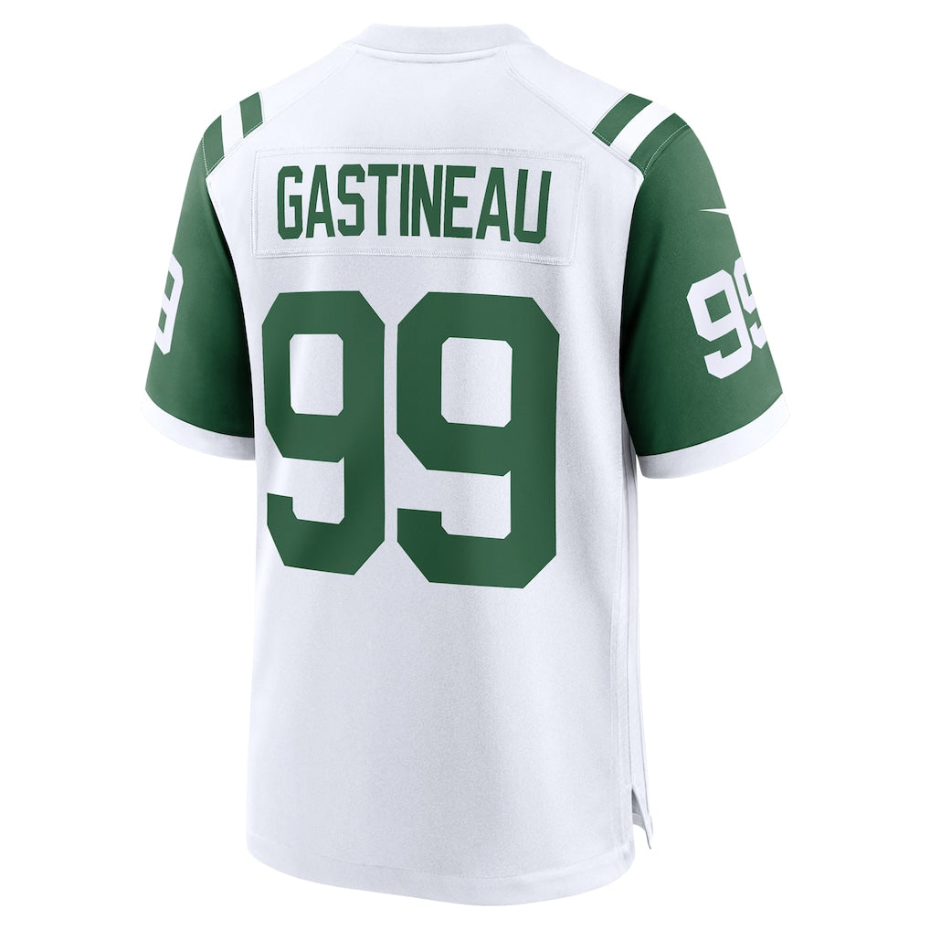 Punc NY.Jets #99 Mark Gastineau White Retired Player Alternate Game Jersey