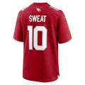 Punc A.Cardinals #10 Josh Sweat Cardinal Team Game Jersey
