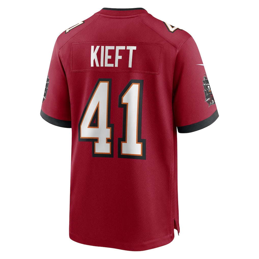Punc TB.Buccaneers #41 Ko Kieft Red Game Player Jersey