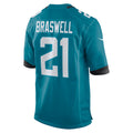 Punc J.Jaguars #21 Christian Braswell Teal Team Game Jersey