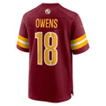 Punc W.Commanders #18 Tyler Owens Burgundy Team Game Jersey