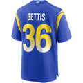 Punc LA.Rams #36 Jerome Bettis Royal Game Retired Player Jersey