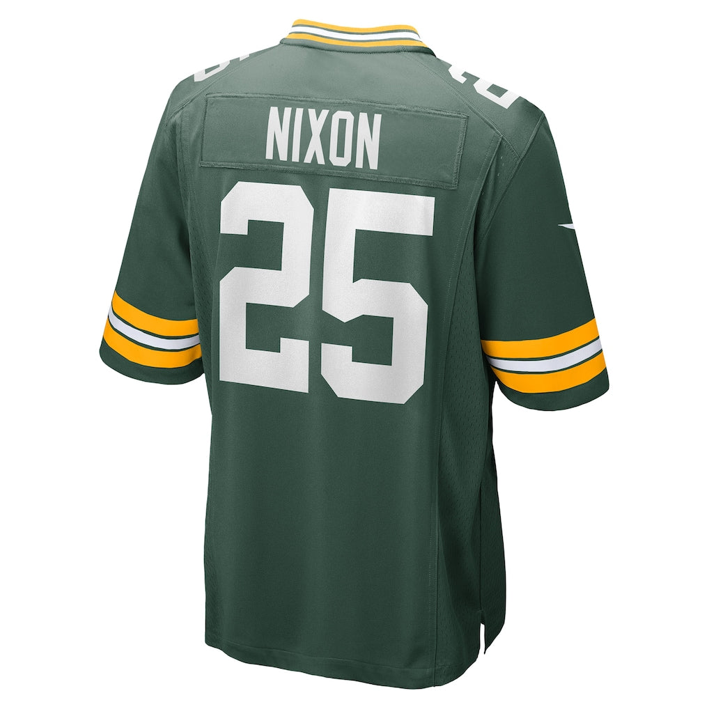 Punc GB.Packers #25 Keisean Nixon Green Game Player Jersey