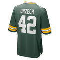 Punc GB.Packers #42 Matt Orzech Green Game Jersey