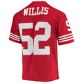 Punc SF.49ers #52 Patrick Willis Mitchell & Ness Scarlet Legacy Replica Jersey