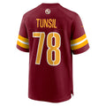 Punc W.Commanders #78 Laremy Tunsil Burgundy Team Game Jersey