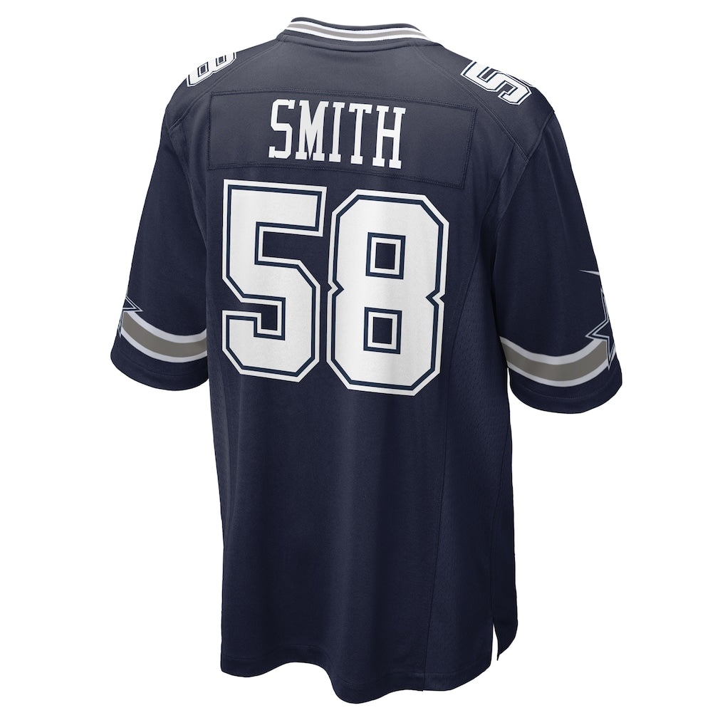 Punc D.Cowboys #58 Mazi Smith Navy Game Jersey