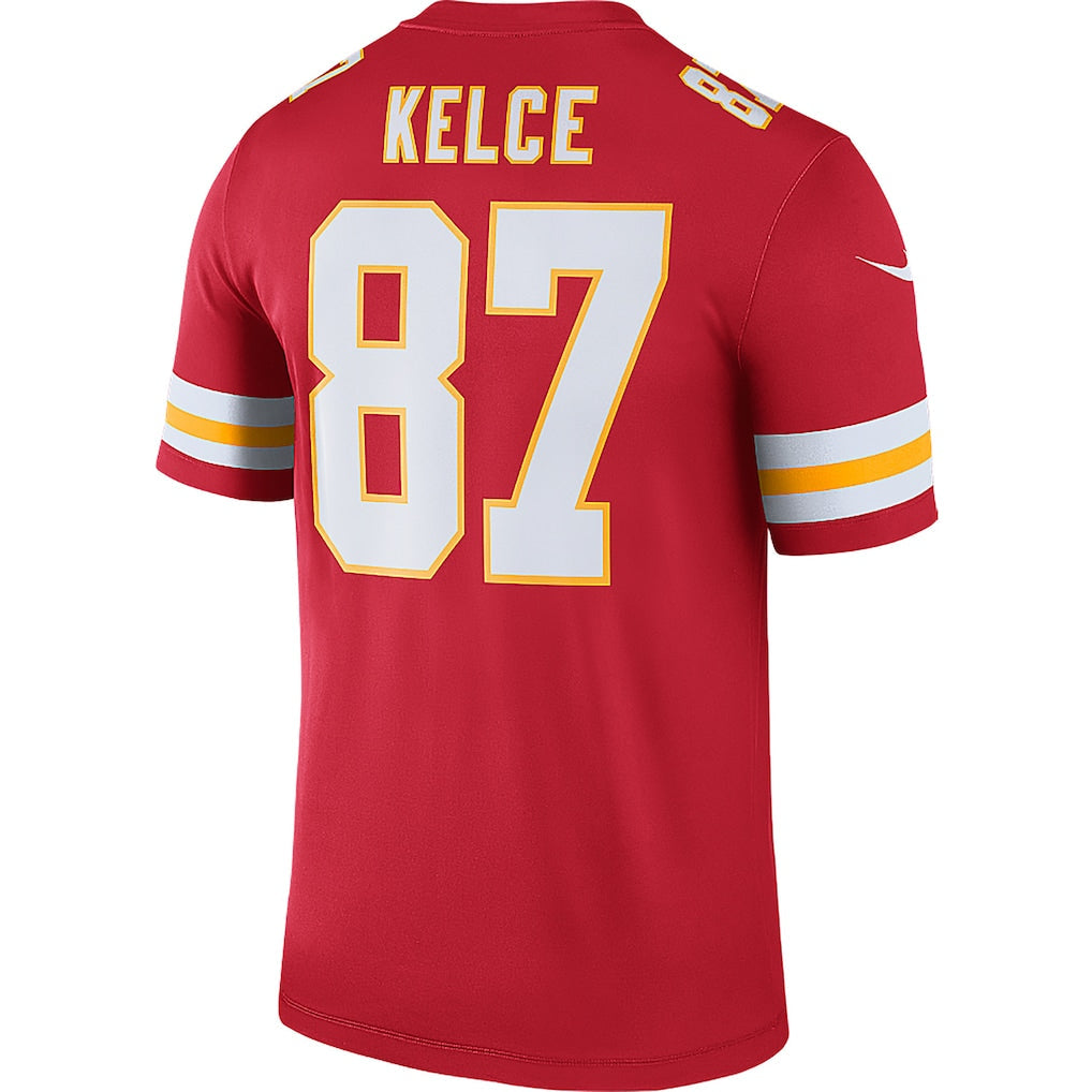 Punc KC.Chiefs #87 Travis Kelce Red Legend Player Performance Top Jersey