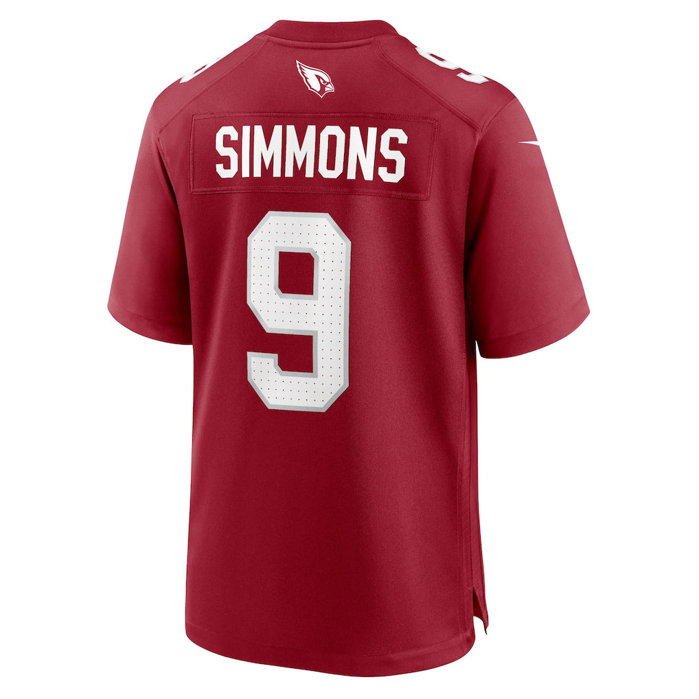 Punc A.Cardinals #9 Isaiah Simmons Cardinal Team Game Jersey