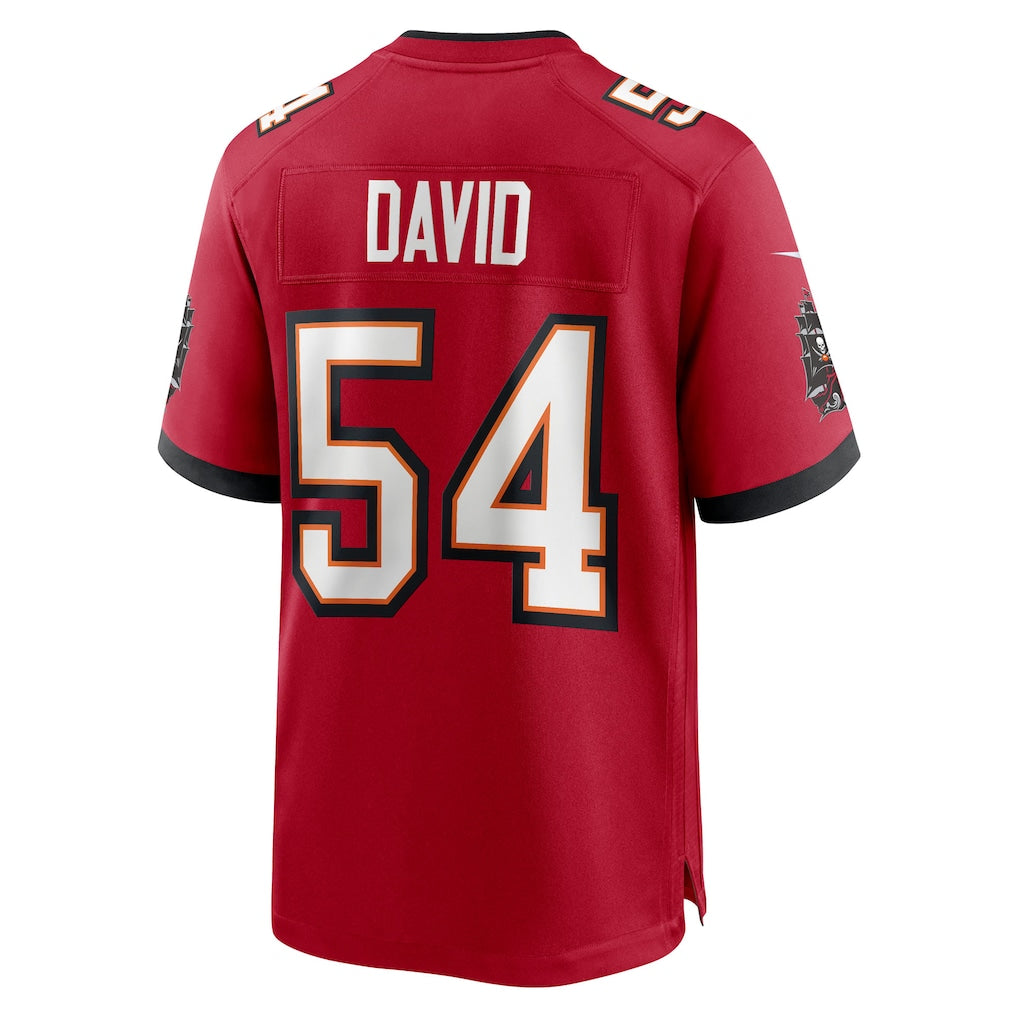Punc TB.Buccaneers #54 Lavonte David Red 50th Season Team Game Jersey