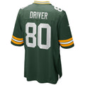 Punc GB.Packers #80 Donald Driver Green Game Retired Player Jersey