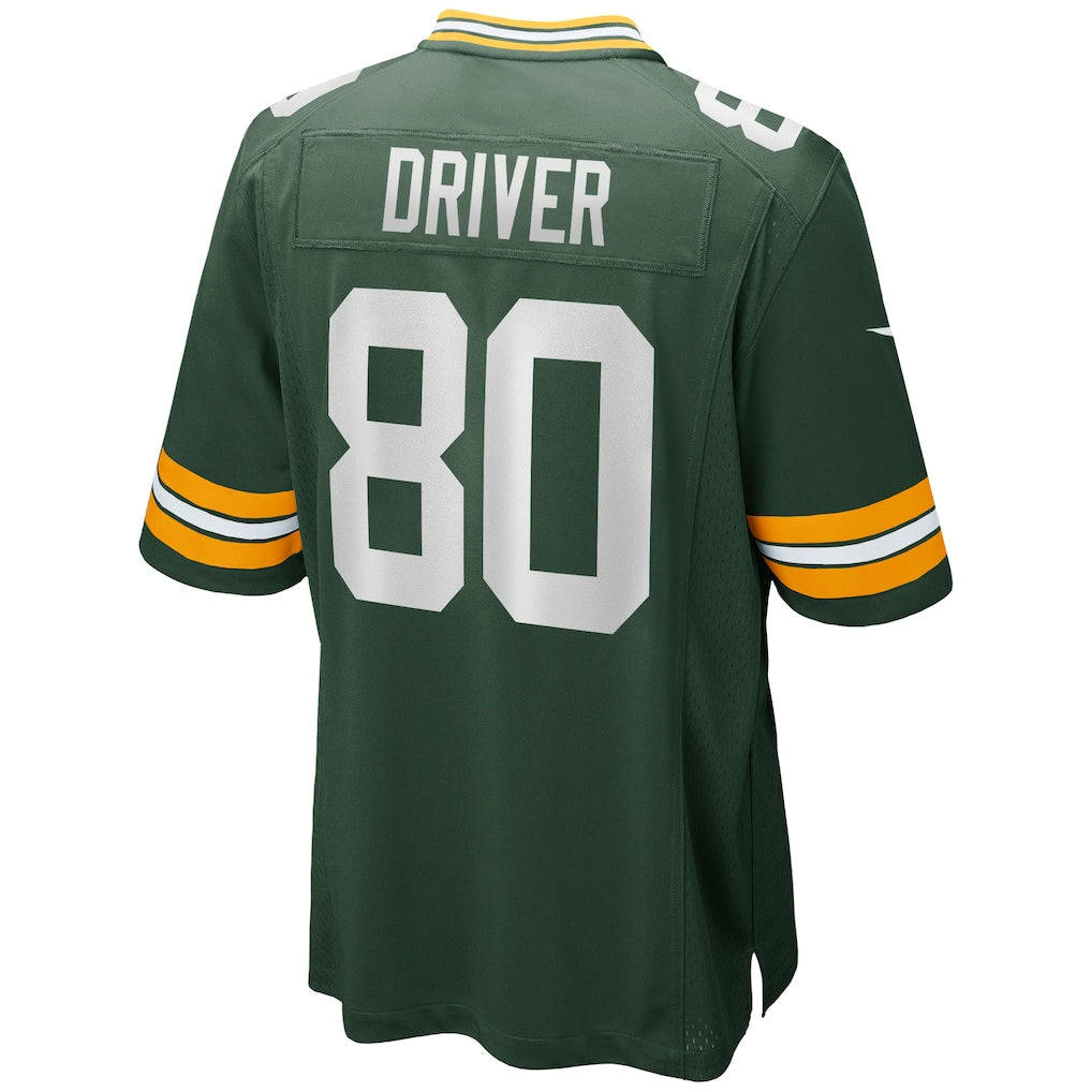 Punc GB.Packers #80 Donald Driver Green Game Retired Player Jersey